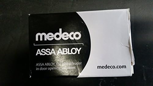 Medeco 6-Pin Knob Cylinder 1010 Biaxial for Corbin Lockset Satin Chrome w/Two Keys and ID Card