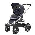 Maxi-Cosi 68105940 Mura 4 flexibles Travelsystem inklusive Einkaufskorb, Sonnenverdeck, Regenverdeck, Sonnenschirmclip und Adapter f�r Dreami und Babyschale, total black