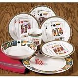 CASINO S 4 SALAD PLATES by AMERICAN ATELIER