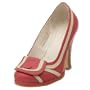 FLY London Women's Fruitcake Flap Stacked Pump with Flap