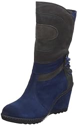 Marc Shoes 1.611.11-22/791-Elvira, Damen Fashion Stiefel, Blau (ozean-combi 791), EU 42