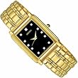 Gold and Black Seiko Men's Watch