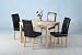 Ashford Dining Set With 4 Leather Chairs