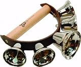 Basic Beat Hand Bells, 5 on Wooden Handle
