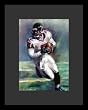 Michael Vick (With Football) Sports Framed & Matted Poster Print - 16" X 20"