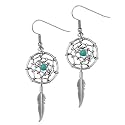 Dream Catcher Turquoise Earrings