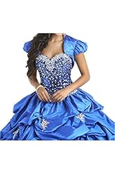 Taffeta  Sweetheart Crystal Lace  Ball Gown Quinceanera Dress 