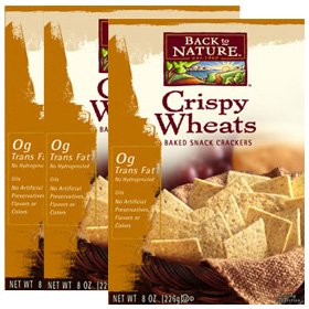 Back to Nature 0759283-10004-3 Crispy Wheats Crackers - 3 Pack by Back to Nature