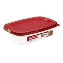 Rubbermaid HPFG4020RDCHILI Durable Rectangle 5.1-Cup Food Storage Container