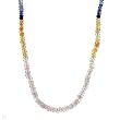 Necklace With 50.30ctw Genuine Sapphires Made of 18K Yellow Gold. Total item weight 10.0g Length 19in