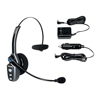 VXI BlueParrott 202524 Roadwarrior B250 Bluetooth Handsfree Headset for Cell Phones and Computers with AC and Auto Chargers