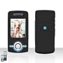 Samsung A777 Cell Phone Black Rubber Feel Protective Case Faceplate Cover