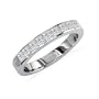 1/2ct Princess Diamond Anniversary Ring in 14k White Gold
