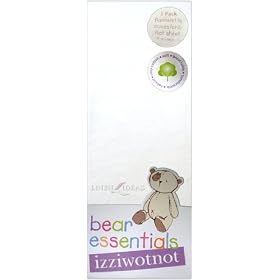Izziwotnot Flannelette Flat Sheet, White, Moses/Crib, 2 Pack