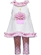 Rare Editions Girls 2-6X Birthday Legging Set
