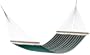 Hatteras Hammocks SQCM40 Large Quilted Forrest Green Linen Hammock