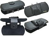 Deluxe PSP Black Leather Carrying Case for Sony PSP