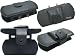 Deluxe PSP Black Leather Carrying Case for Sony PSP