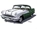 Pontiac Pathfinder 1956 56 car art print drawing 14x11
