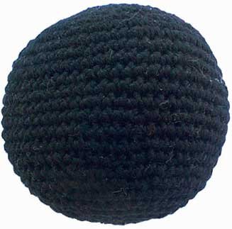 Childrens Toyshop  Toys : Solid Black Hacky Sack