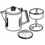Rapid Brew Stainless Steel Stovetop Coffee Percolator, 2-6 cup