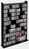 CD / DVD / VHS 1000 Media Storage Floor Rack in Black Finish