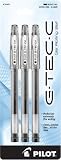Pilot G-Tec-C Gel Rolling Ball Pen, Ultra Fine Point, 3-Pack, Black Ink (35483)