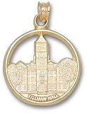Clemson Tigers Solid 10K Gold Tillman Hall Pendant