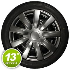 4 Radkappen Radzierblenden Alabama Gun Metal 13"Zoll
