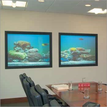 Draper 125137 IRUS Rear Projection Screen with System 200 Black Frame - 106