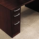 HON 11899GNN - Attune Double Pedestal Desk, Frosted Mod Panel, 72w x 36d x 29-1/2h, Mahogany