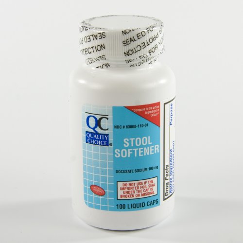 Quality Choice Stool Softener Plus Stimulant Laxative Tablet 100 Count ,  Plastic Bottle (Pack of 4)