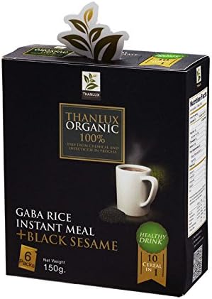 Thanlux, Healthy Drink, Gaba Rice Instant Meal with Black Sesame, 150 g (Pack of 1)