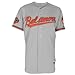 Baltimore Orioles Road Grey Authentic Cool Baseâ„¢ Jersey with Oriole Park at Camden Yards 20th 