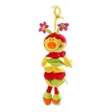 Musical Hanging Animal Toy with Pull Cord -- For Pram, Strollers, Cots, Cribs, Car Seats, Booster Se