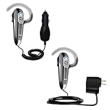 Essential Kit for the Plantronics Voyager 520 - includes Car and Wall Charger with Rapid Charge Technology - Gomadic Brand w/ TipExchange Technology