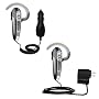 Essential Kit for the Plantronics Voyager 520 - includes Car and Wall Charger with Rapid Charge Technology - Gomadic Brand w/ TipExchange Technology