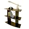 Black Curved Shelf