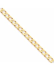 10K Gold Fancy Link Bracelet 8 Inches
