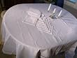 Banquet Drawnwork Tablecloth + 12 Napkins Set