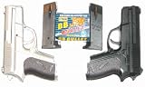 CYMA Airsoft Pocket Pistols w/ Case (Silver and Black)