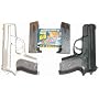 CYMA Airsoft Pocket Pistols w/ Case (Silver and Black)