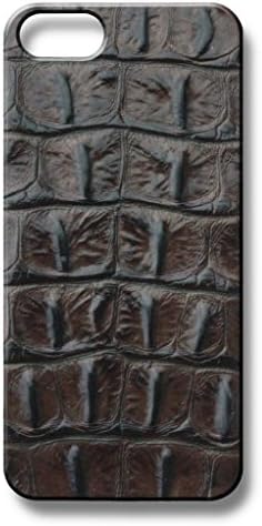 Iphone 5S Brown Embossed Crocodile Case by ValenzHandmade