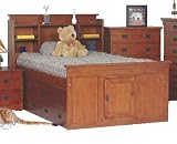 Toffee Full Size Grand Mission Captains Bed with Underbed Chest - Raymond Furniture - BC16GM-F-TOFFEE-SET