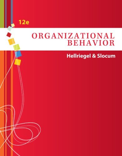 By Don Hellriegel Organizational Behavior (with Bind-In Competency Test Web Site Printed Access Card) (12th Edition)