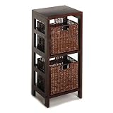 Espresso 3 Piece Storage Shelf with Baskets