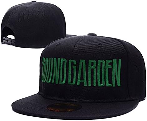 Soundgarden Rock Band Logo Adjustable Snapback Embroidery Hats Caps - Black/Green