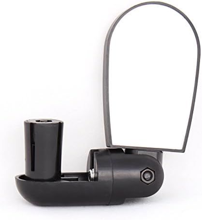 Rheos® 360° rotation Mountain Road Bike Bar End Handlebar Small Rearview Mirror both side available (Black)