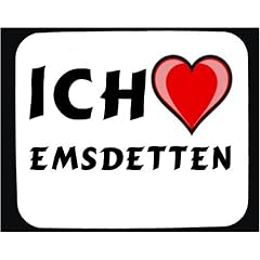 Mauspad mit Ich liebe Emsdetten Dekoration