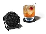 Spectrum 92810 Twist Coaster Holder, Black On Sale